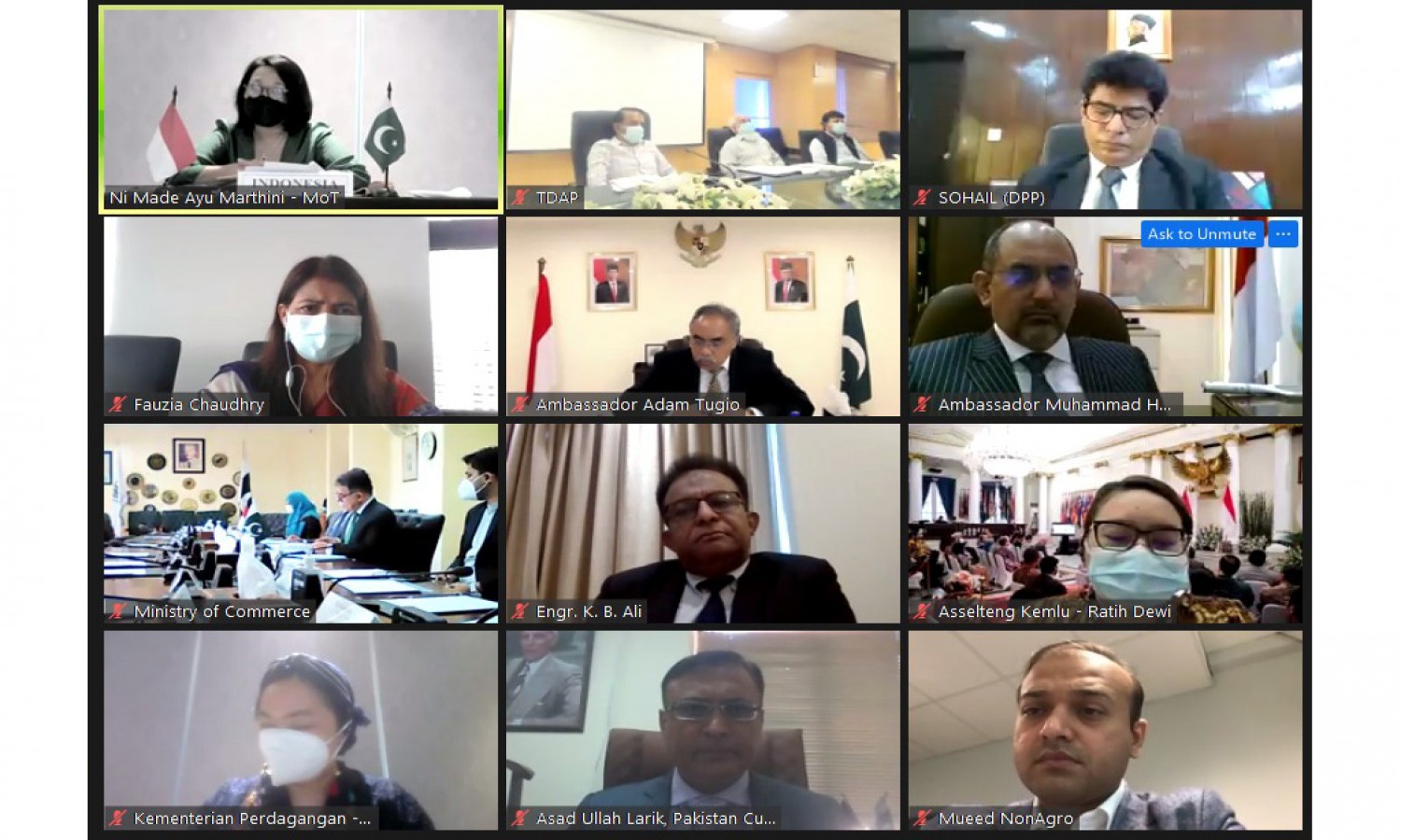 Indonesia-Pakistan Lanjutkan Perundingan Perjanjian Perdagangan Barang