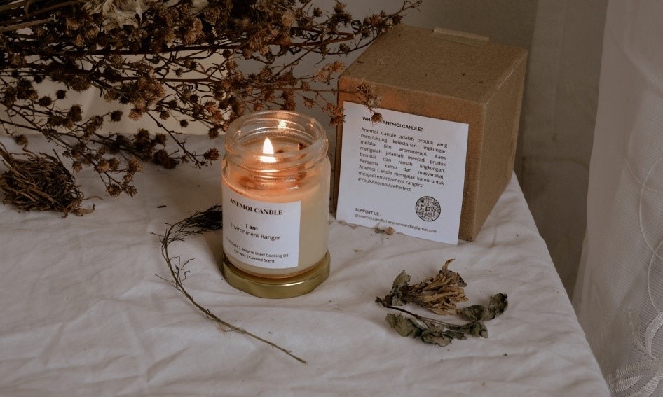 Unik! Mahasiswa Unsoed Bikin Lilin Aromaterapi Dari Minyak Jelantah