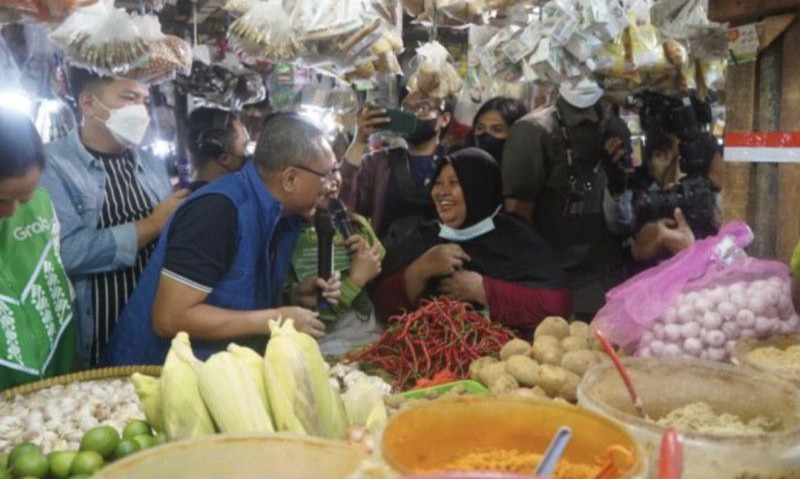 Mendag Pantau Penerapan Digitalisasi Pasar Rakyat