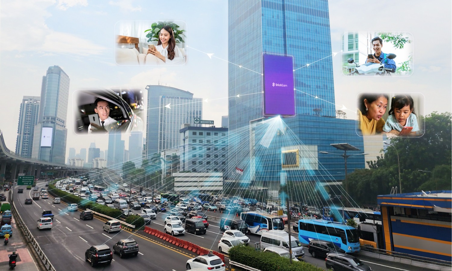 StickEarn Rilis Layanan <i>Offline To Online</i> Iklan Luar Ruangan