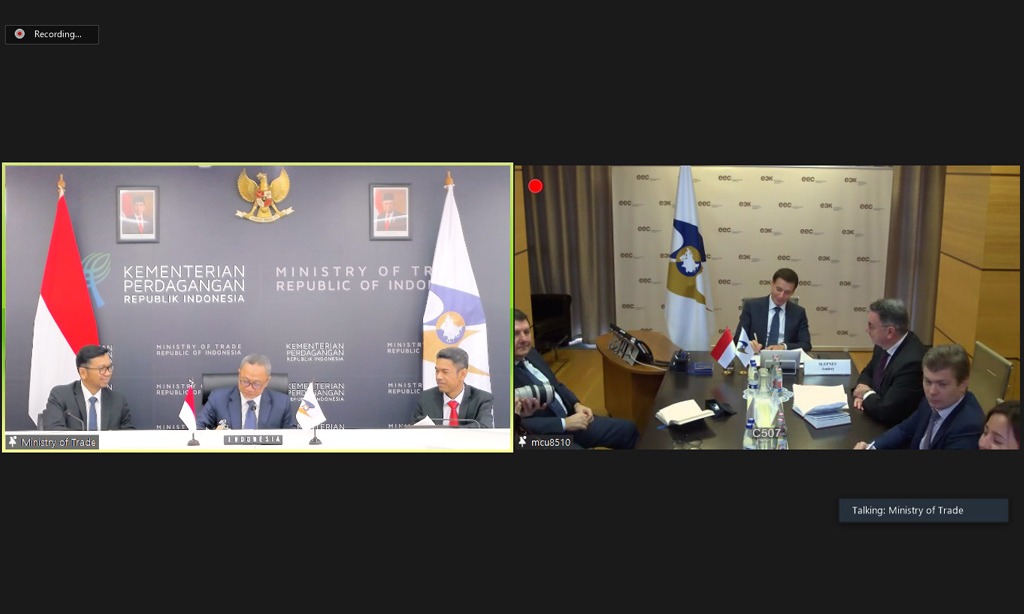 Indonesia-Eurasia Sepakat Luncurkan Perundingan Dagang EAEU