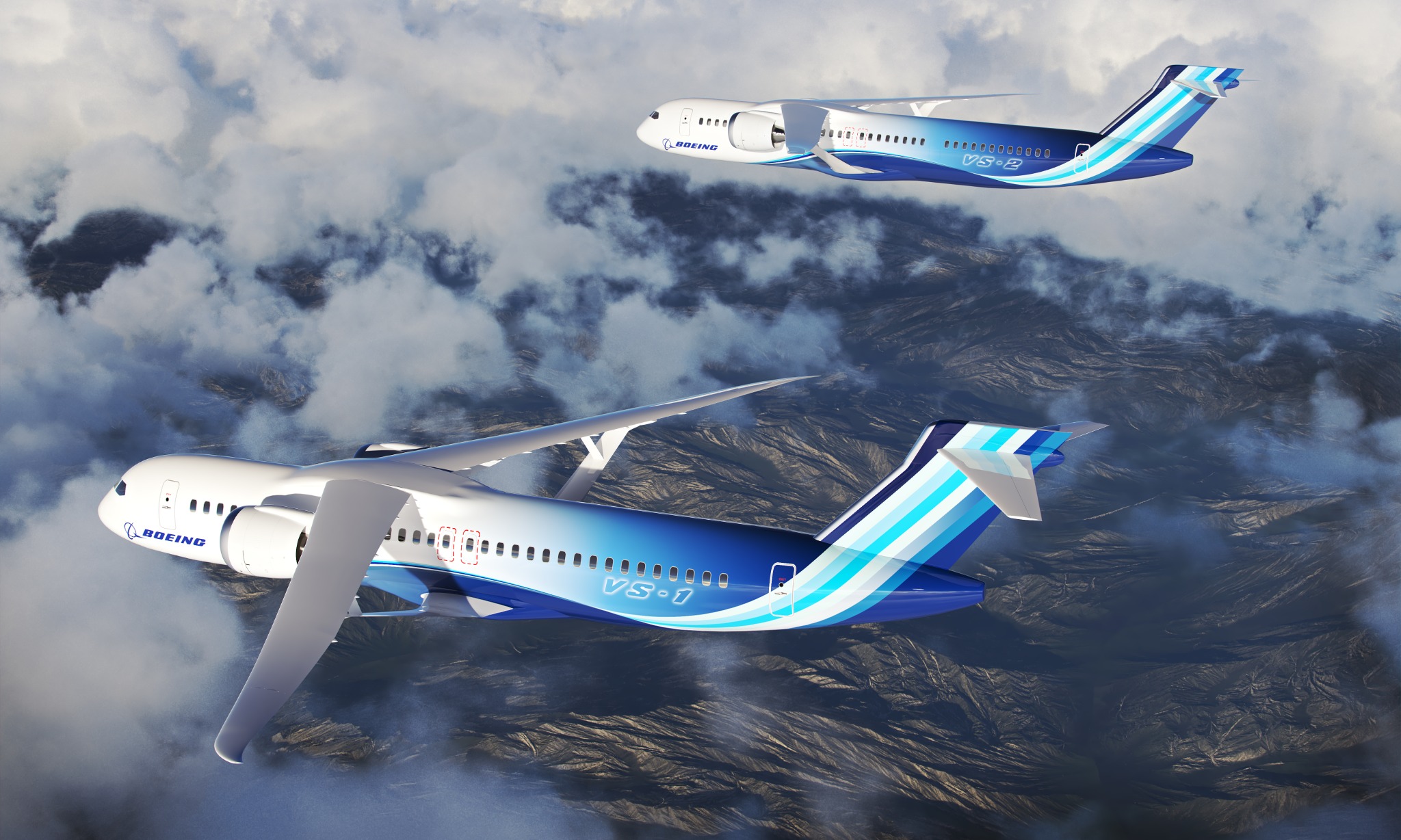 Aircraft designed with environmentally friendly technology in collaboration with NASA and Boeing