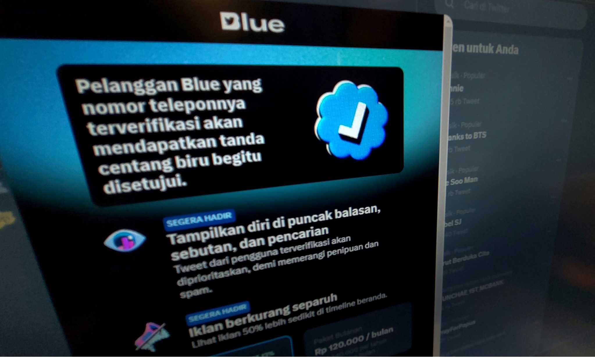 Resmi Hadir Di Indonesia, Langganan Twitter Blue Mulai Rp120 Ribu