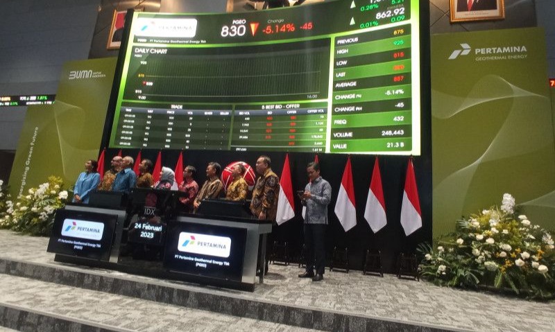 Resmi Melantai Di BEI, Pertamina Geothermal Raih Dana Rp9,05 Triliun