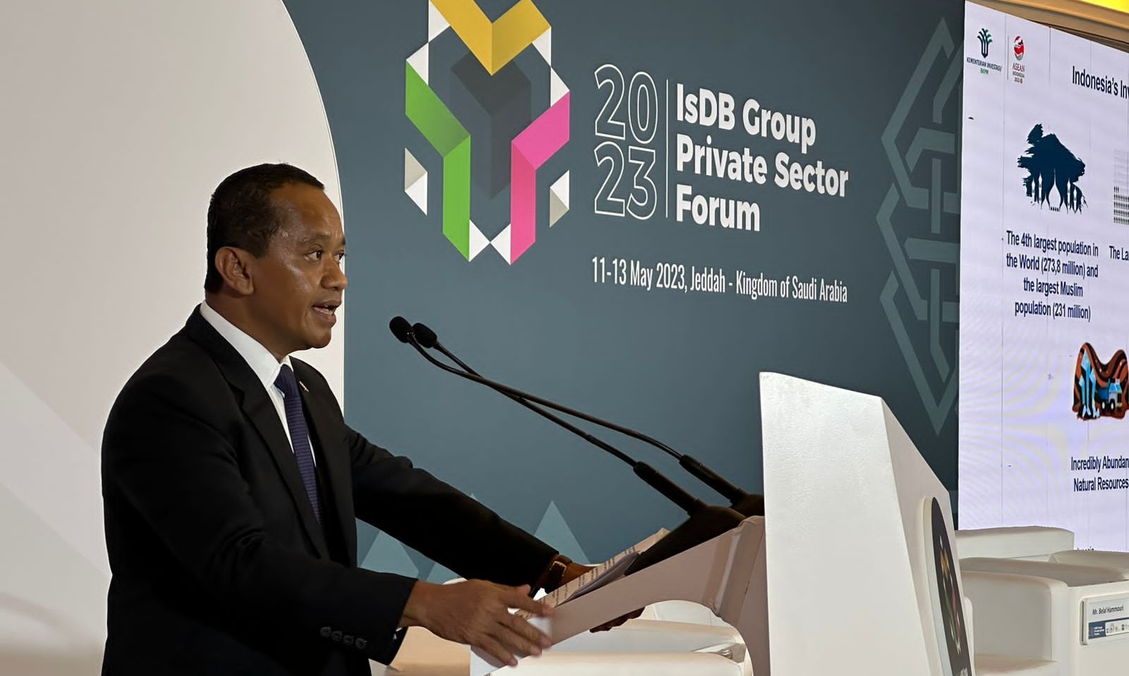 Baru 5,5%, Bahlil Ajak Negara Islam Berinvestasi di Indonesia