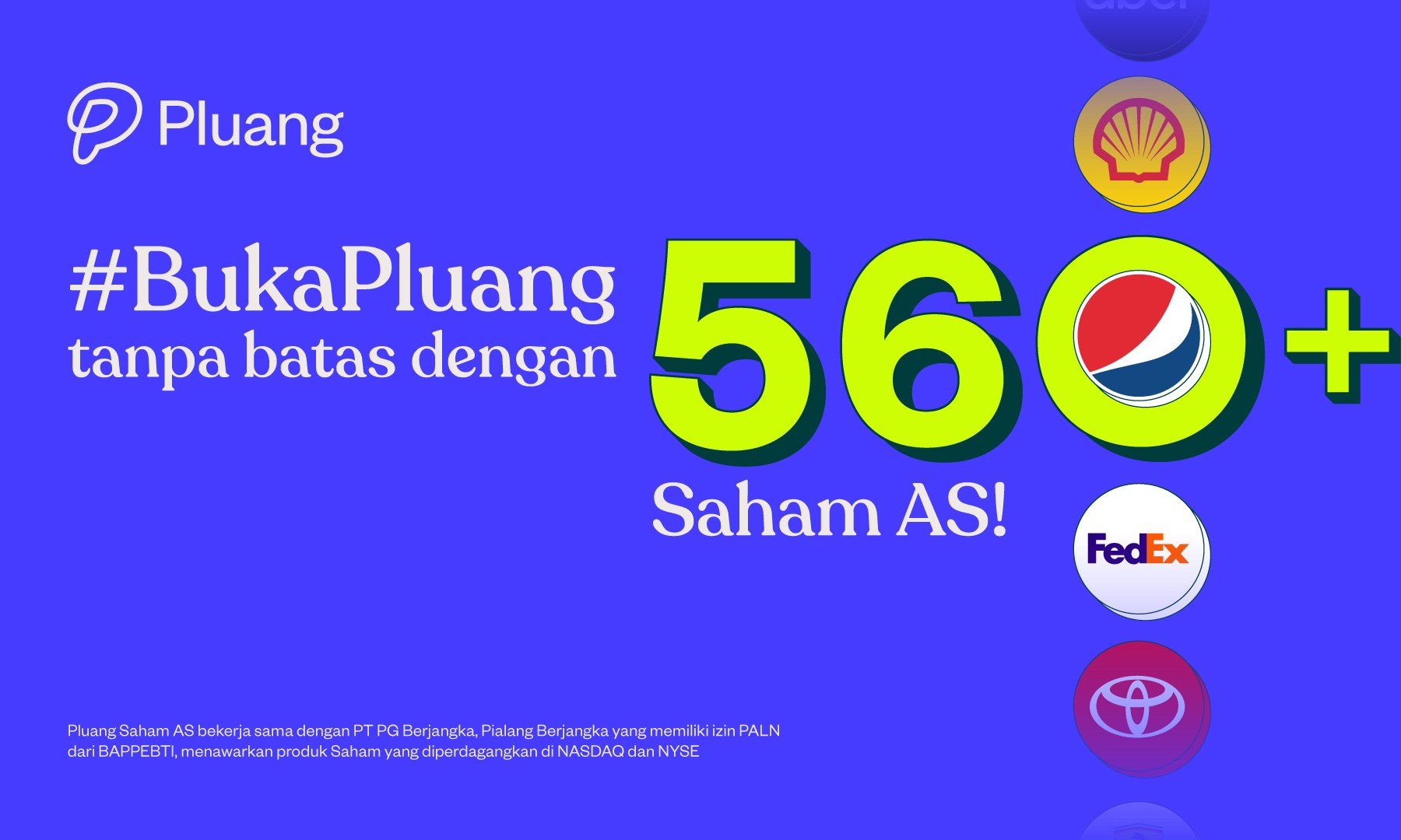Pluang Hadirkan 600 Pilihan Aset Saham AS