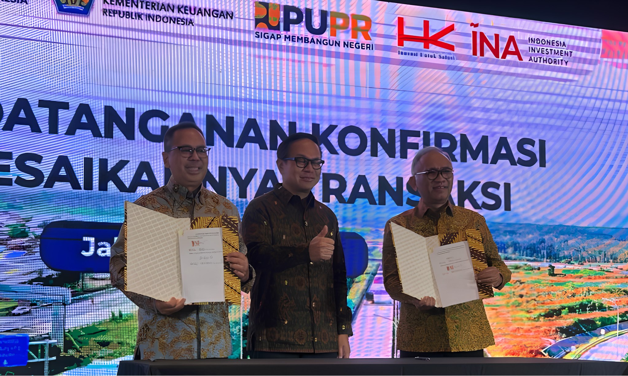 Hutama Karya dan INA Selesaikan Transaksi Investasi Rp20,5 Triliun