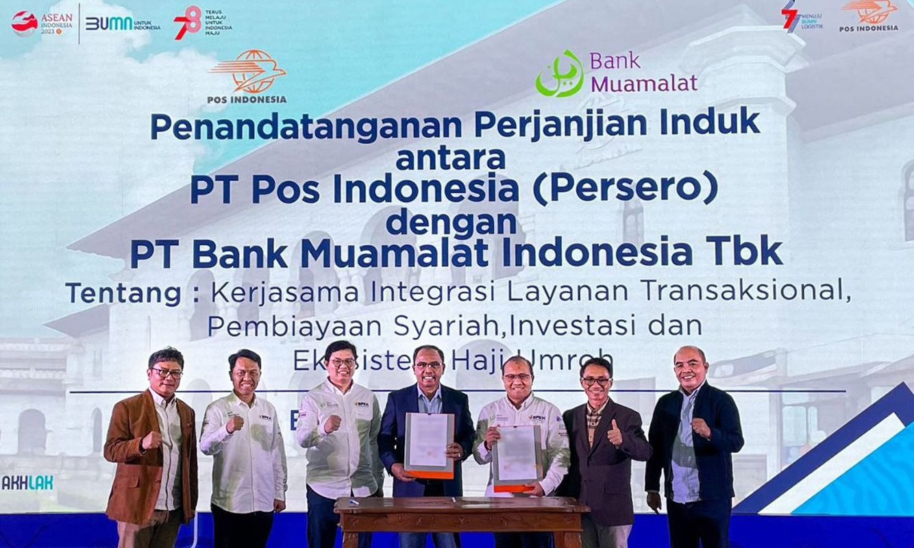 Gandeng Pos Indonesia, Bank Muamalat Optimalkan Potensi Bisnis