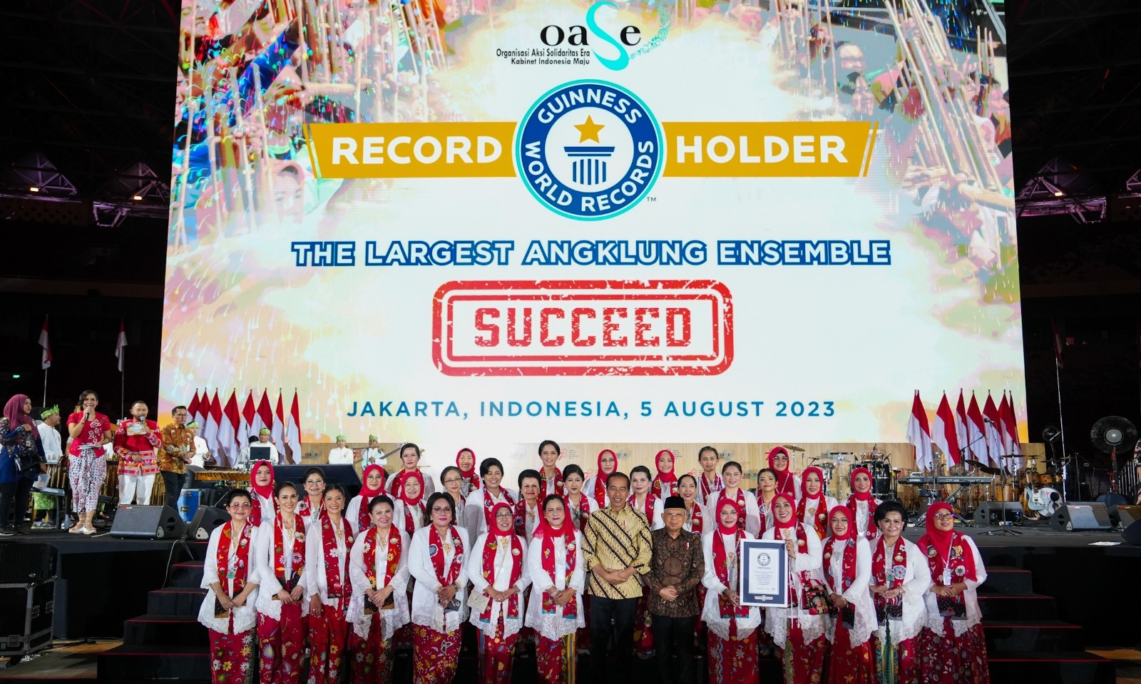 Indonesia Pecahkan Rekor Guinness Pergelaran Angklung