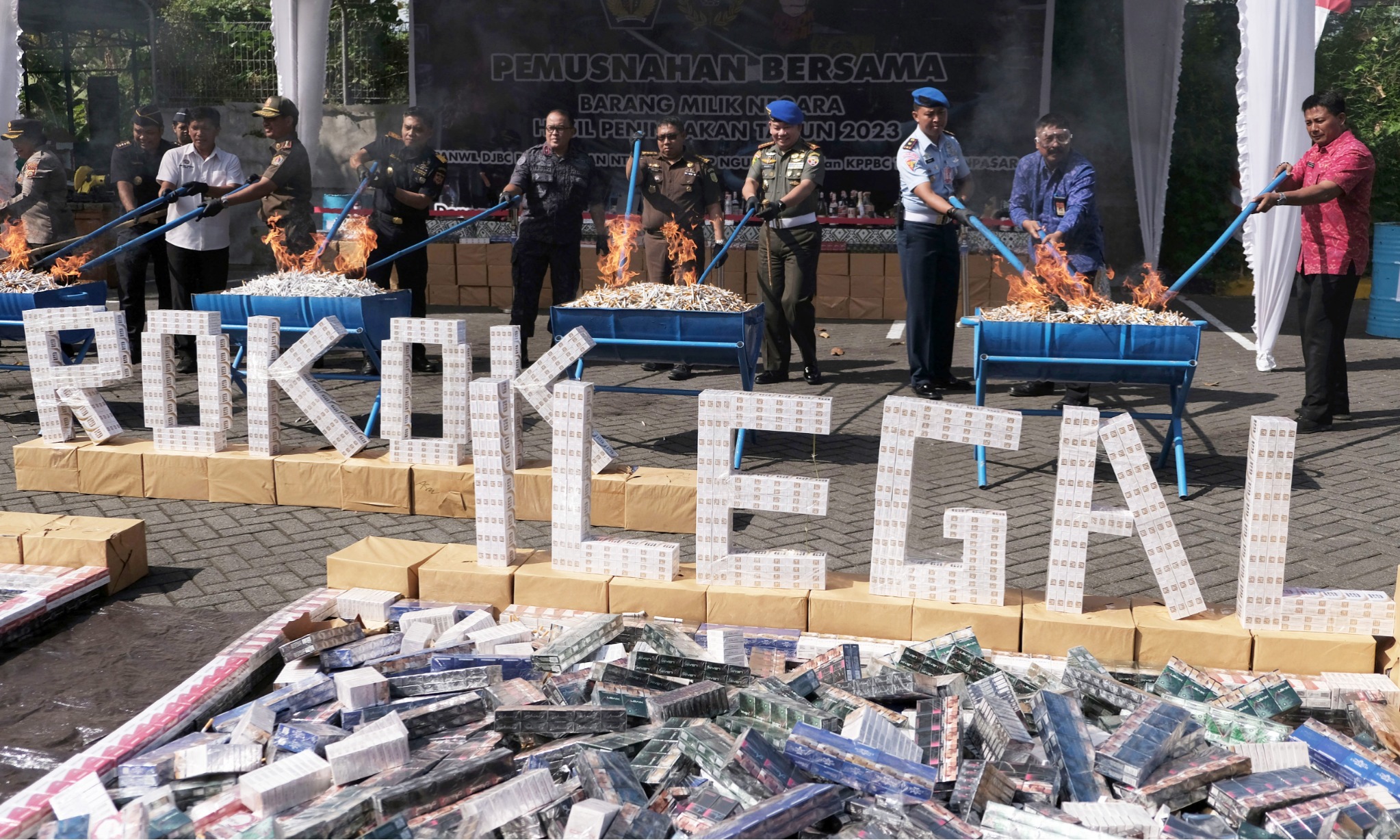 DJBC: Rokok Ilegal Rugikan Masyarakat dan Negara