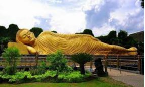 Destinasi Wisata Religi Patung Buddha Berbaring Di Indonesia