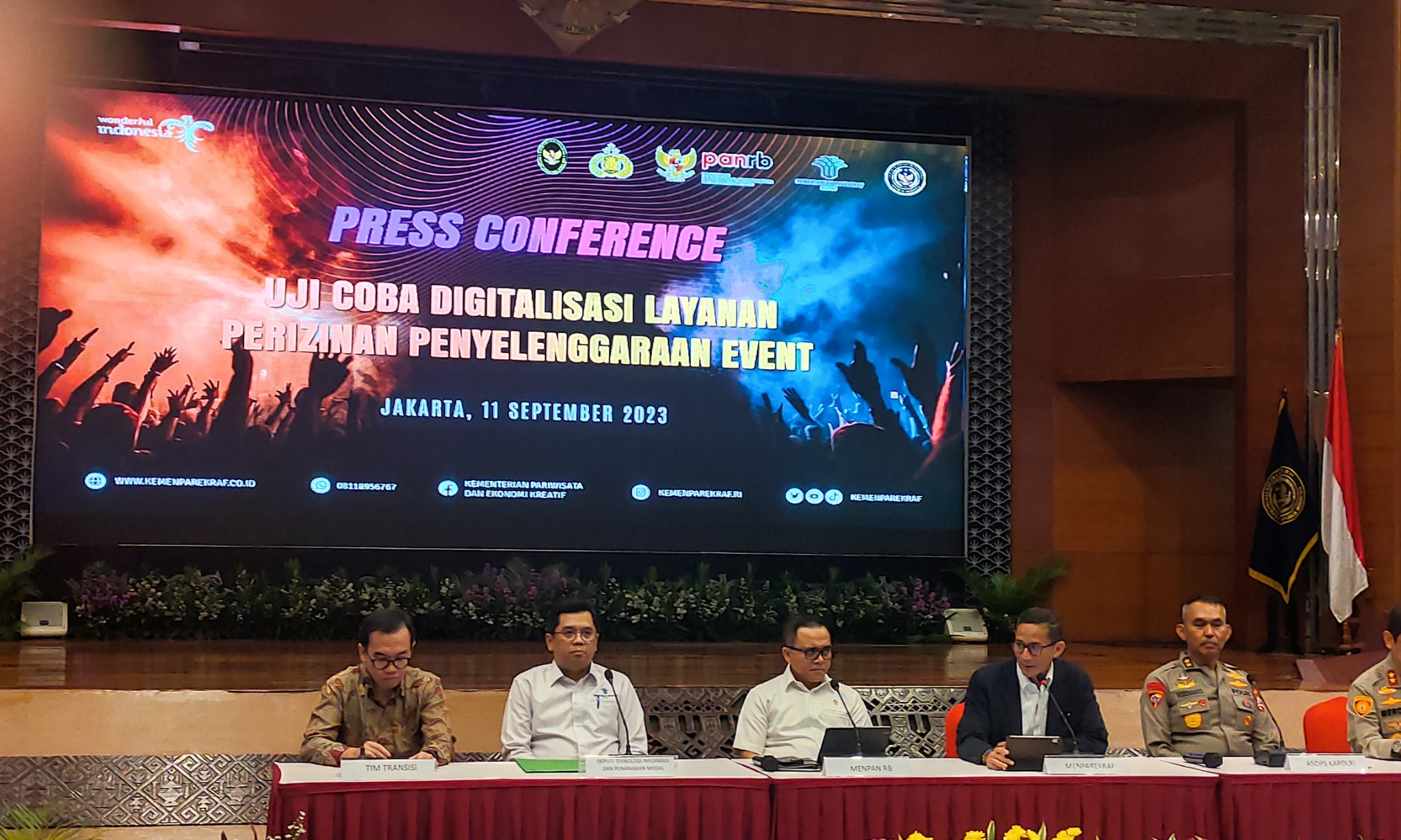 Pemerintah Uji Coba Digitalisasi Perizinan <i>Event Online</i>