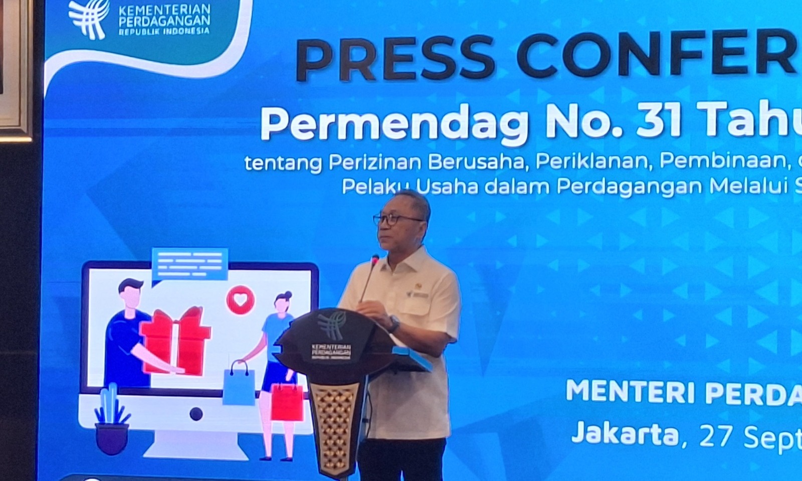 Zulhas Resmi Berlakukan Permendag 31/2023