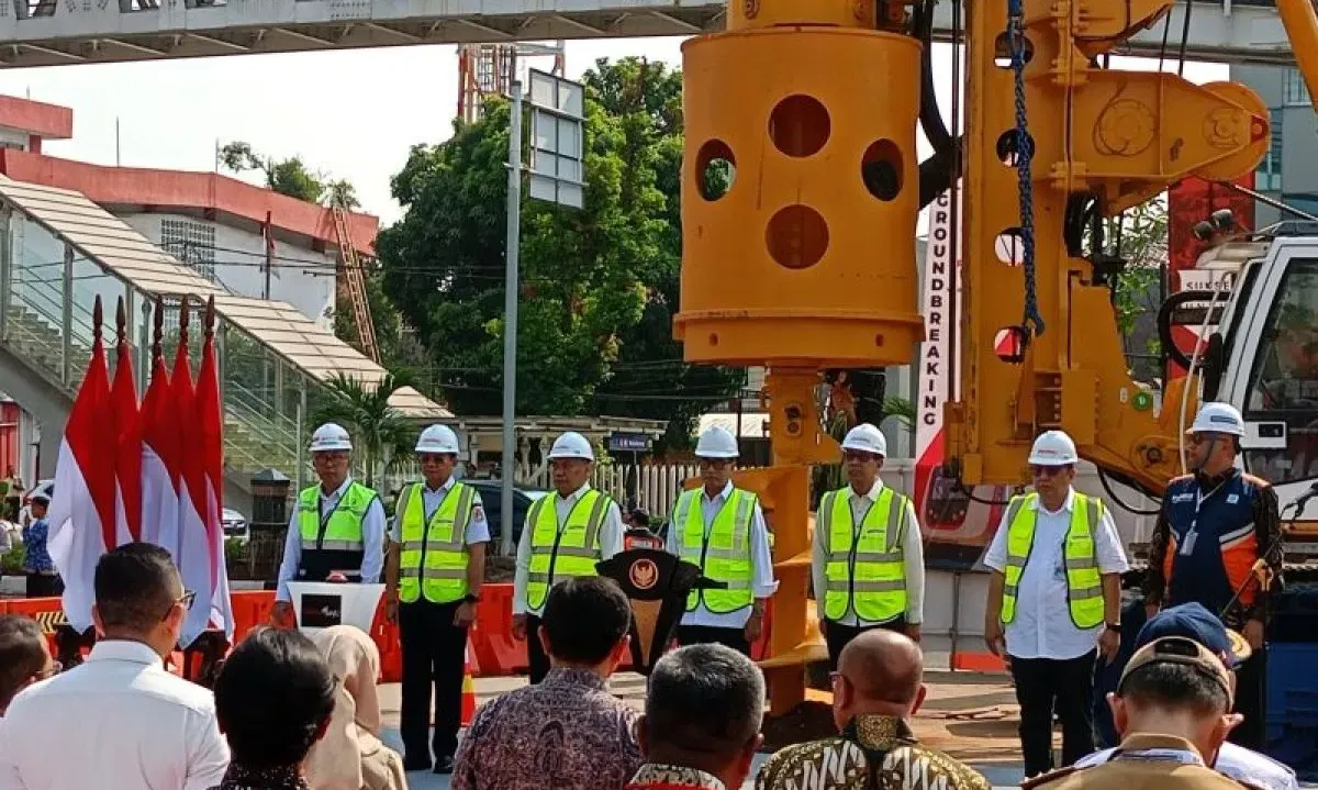 Konstruksi LRT Velodrome-Manggarai Resmi Dimulai