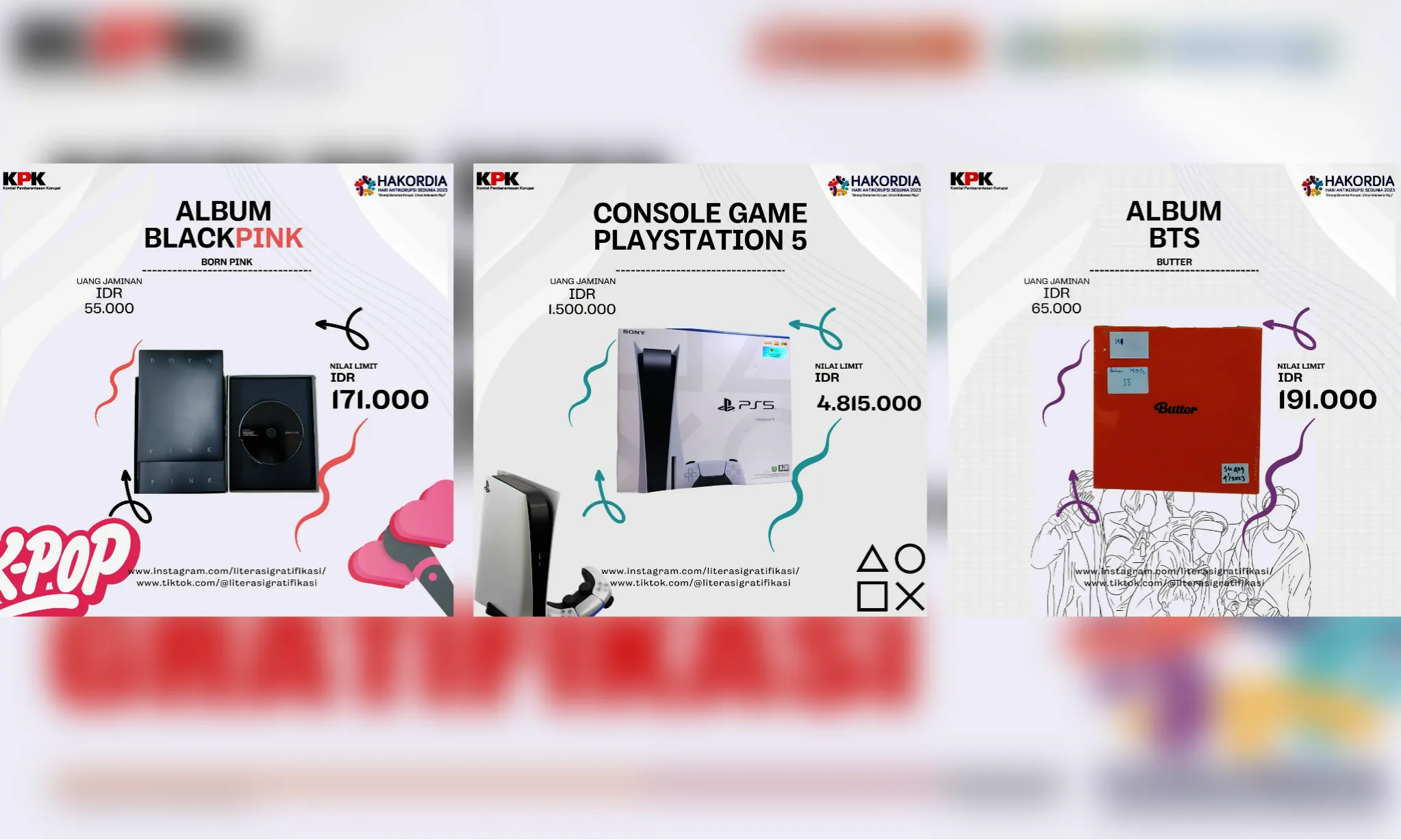 13 November, Pemerintah Bakal Lelang Album BTS, BlackPink, Hingga PS 5