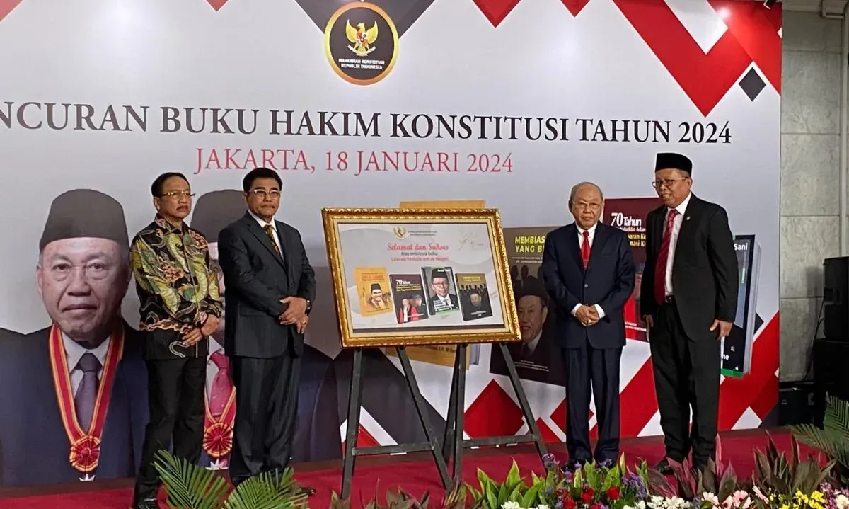 Awali 2024, MK Luncurkan Empat Buku Hakim Konstitusi