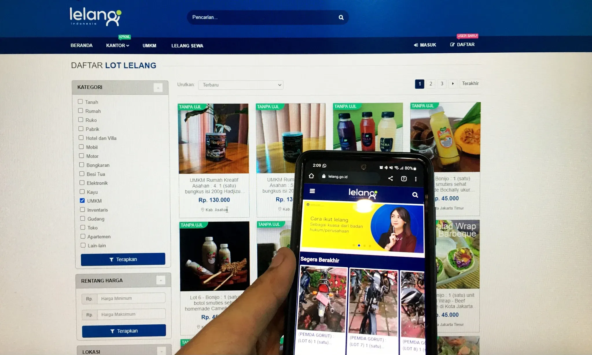 Negara Dapat PNBP Rp974,2 M Dari Kegiatan Lelang Sepanjang 2023