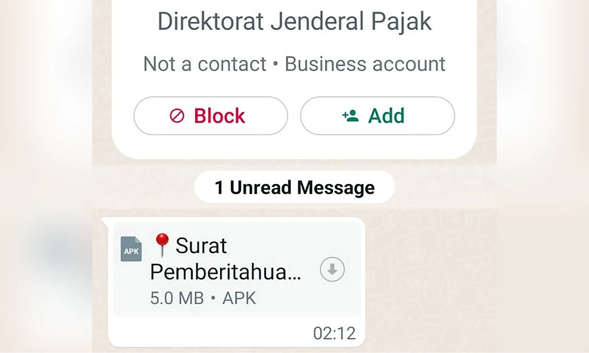 Waspada Penipuan Pakai Nama DJP Lewat Whatsapp Soal SPT Tahunan