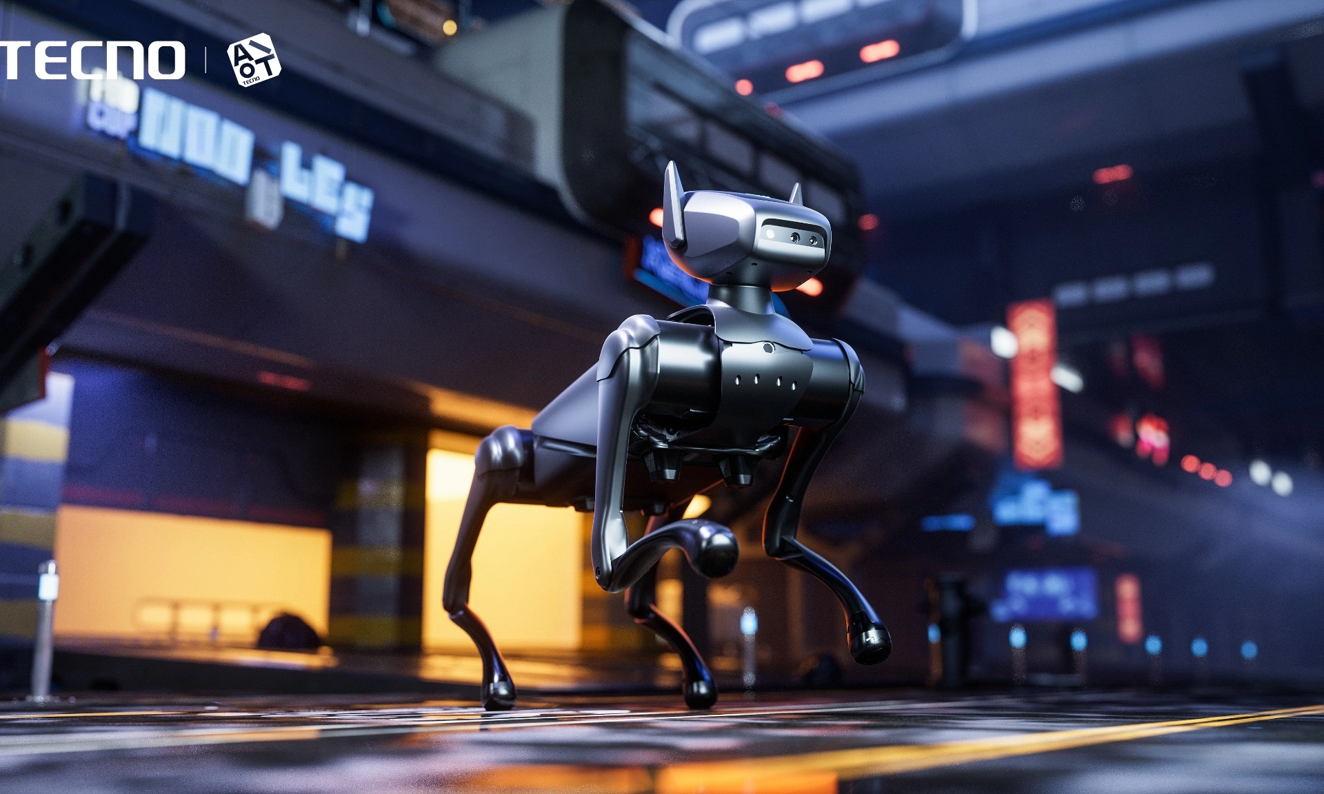 TECNO Dynamic 1, Robot Anjing Yang Responsif Terhadap Perintah Suara