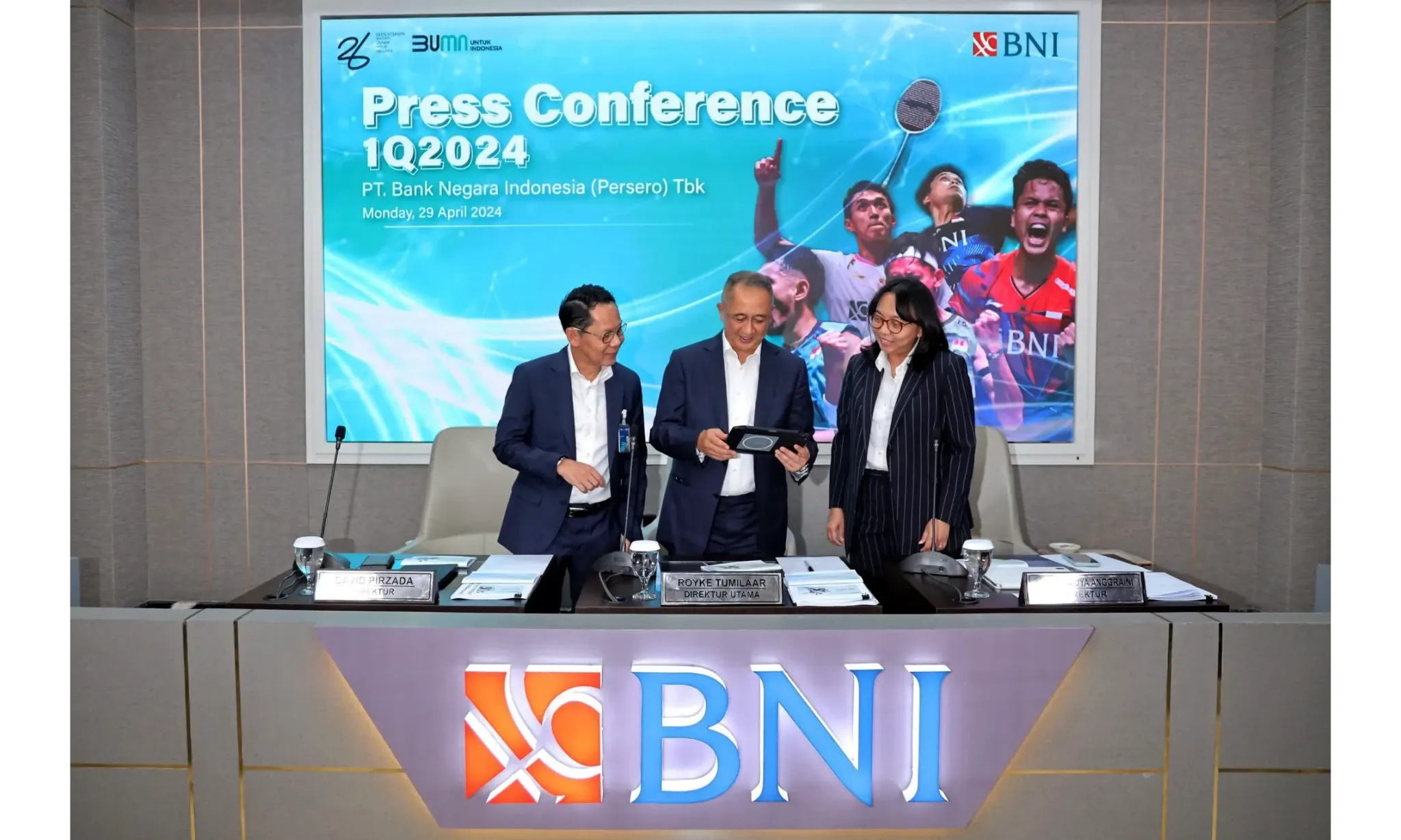 <p>Hingga Maret 2024, BNI Salurkan Kredit Hijau Rp67,4 T &nbsp;</p>
