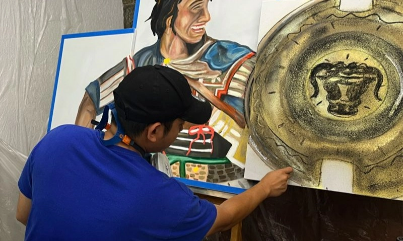 <p>Kolaborasi Seniman Indonesia-Yunani Sebagai Perayaan Persahabatan&nbsp;</p>