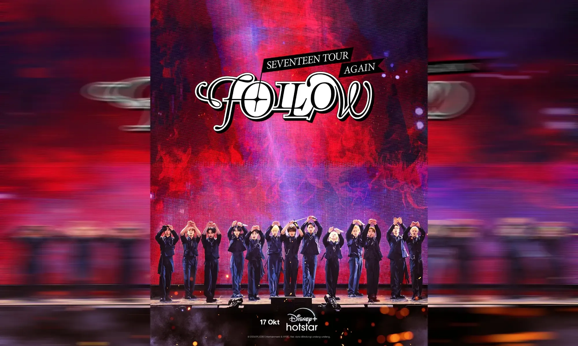 <p>Film &quot;Seventeen Tour &#39;Follow&#39; Again&quot; Tayang 17 Oktober Di Disney+</p>
