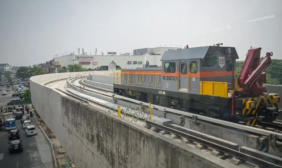 <p>Proyek LRT Jakarta Raih Rekor MURI; Pembangunan Struktur Tercepat</p>
