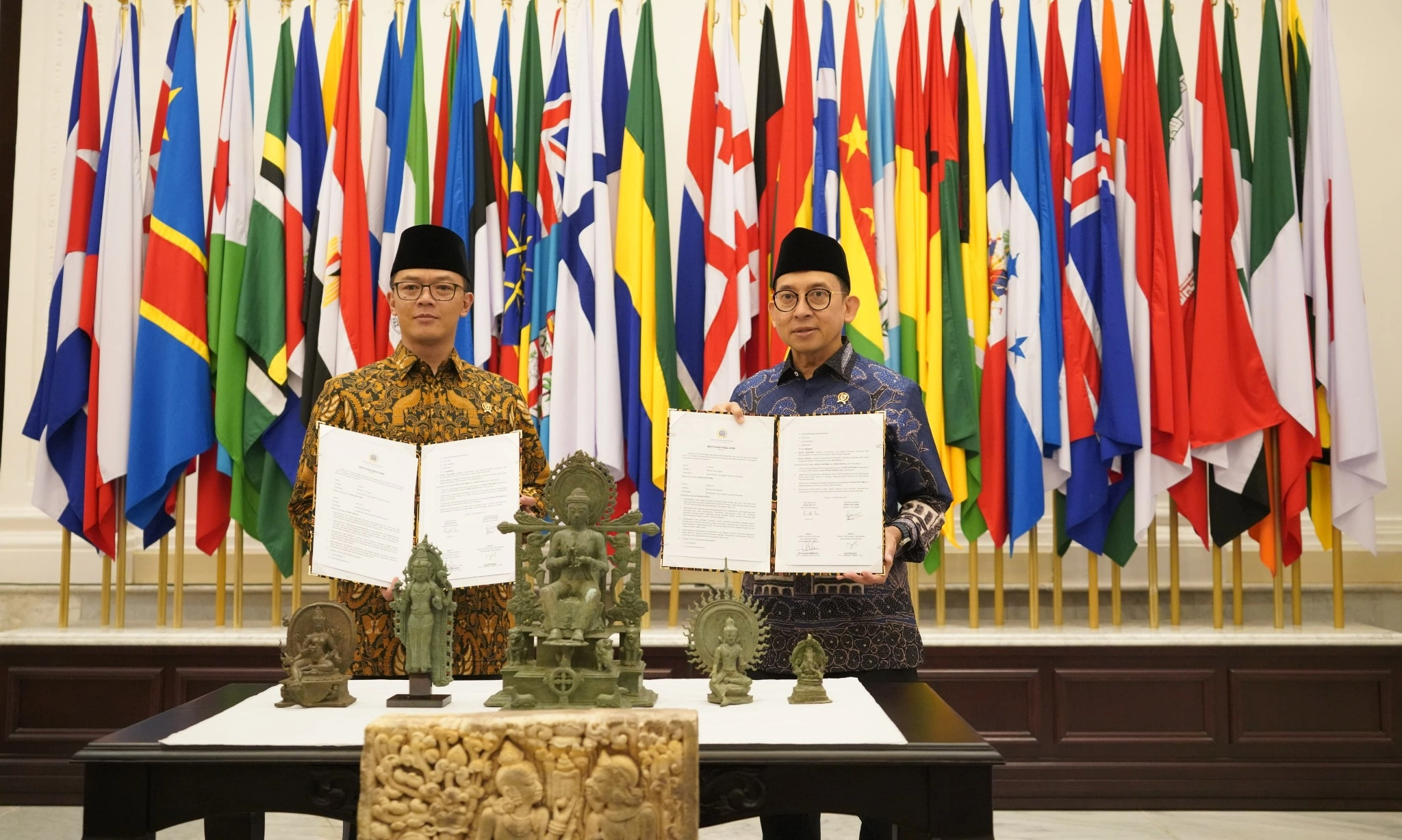 <p>Enam Objek Diduga Cagar Budaya Kembali Dari New York </p>