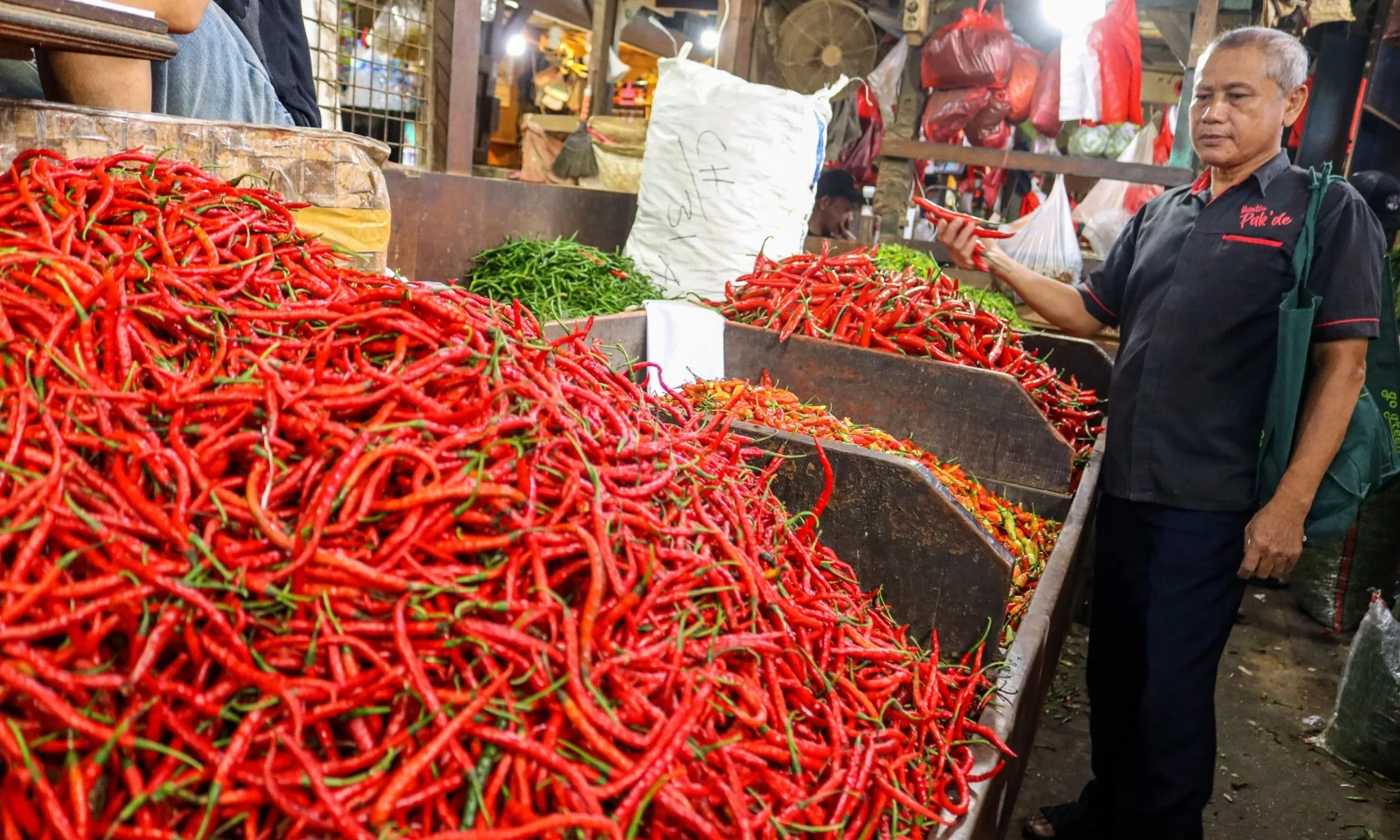 <p id="isPasted">Harga Pangan Jumat, Cabai Turun dan Ikan Naik</p>