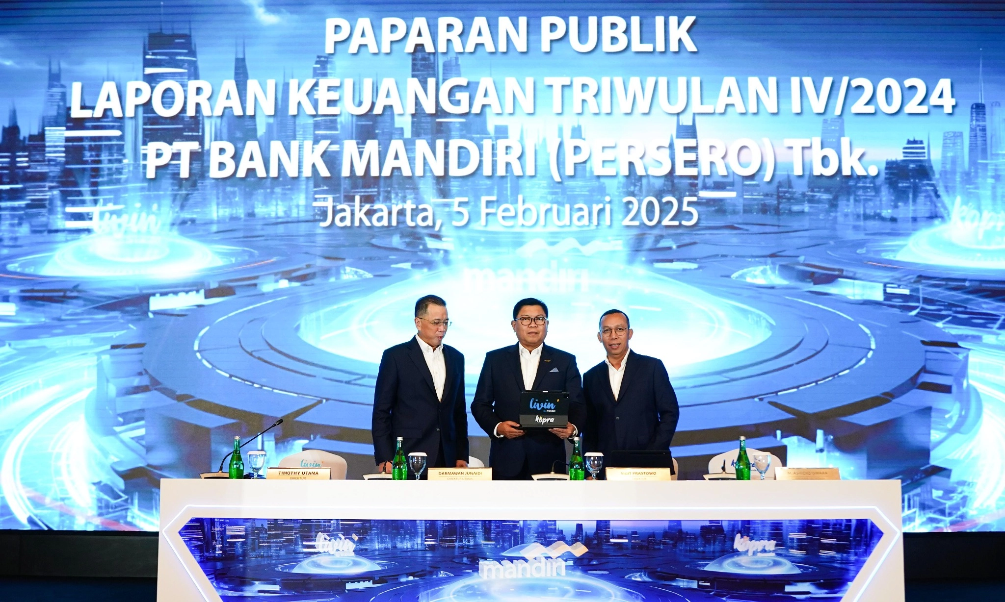 <p>Tumbuh 1,31%, Bank Mandiri Catat Laba Rp55,8 Triliun Di 2024</p>
