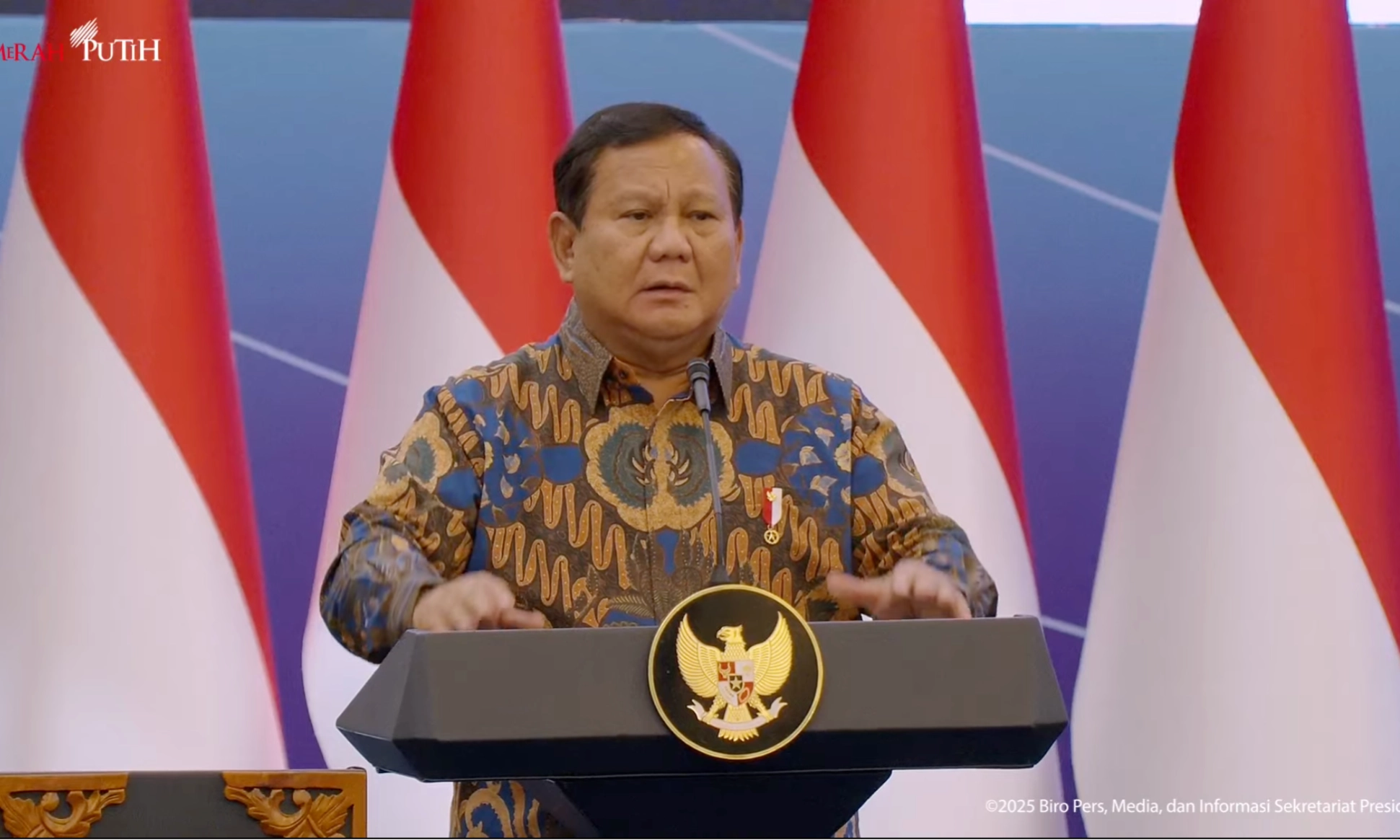 <p dir="ltr" id="isPasted">Presiden Prabowo: Tarif Trump Bisa Timbulkan Ketidakpastian Dunia</p>