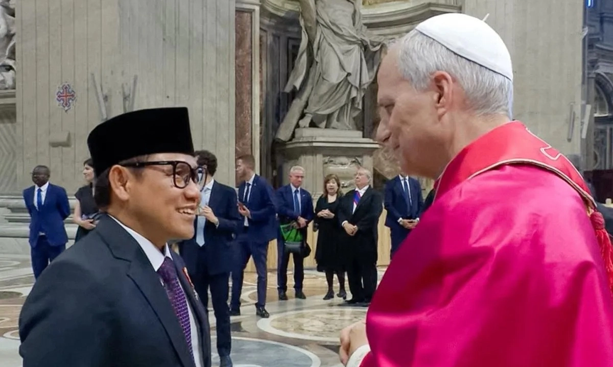 <p>Kesan Muhaimin Iskandar Hadir di Pelantikan Paus Leo XIV&nbsp;</p>