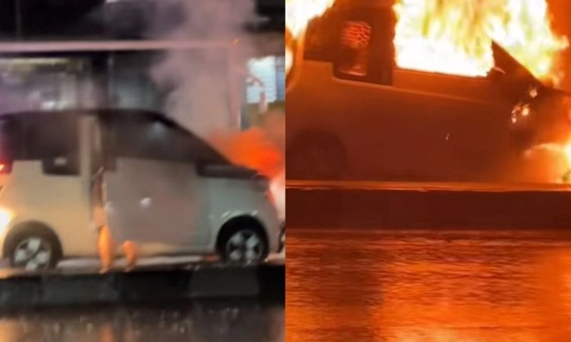 <p>Hal-Hal Yang Perlu Dilakukan Jika Mobil Listrik Terbakar Di Jalan</p>