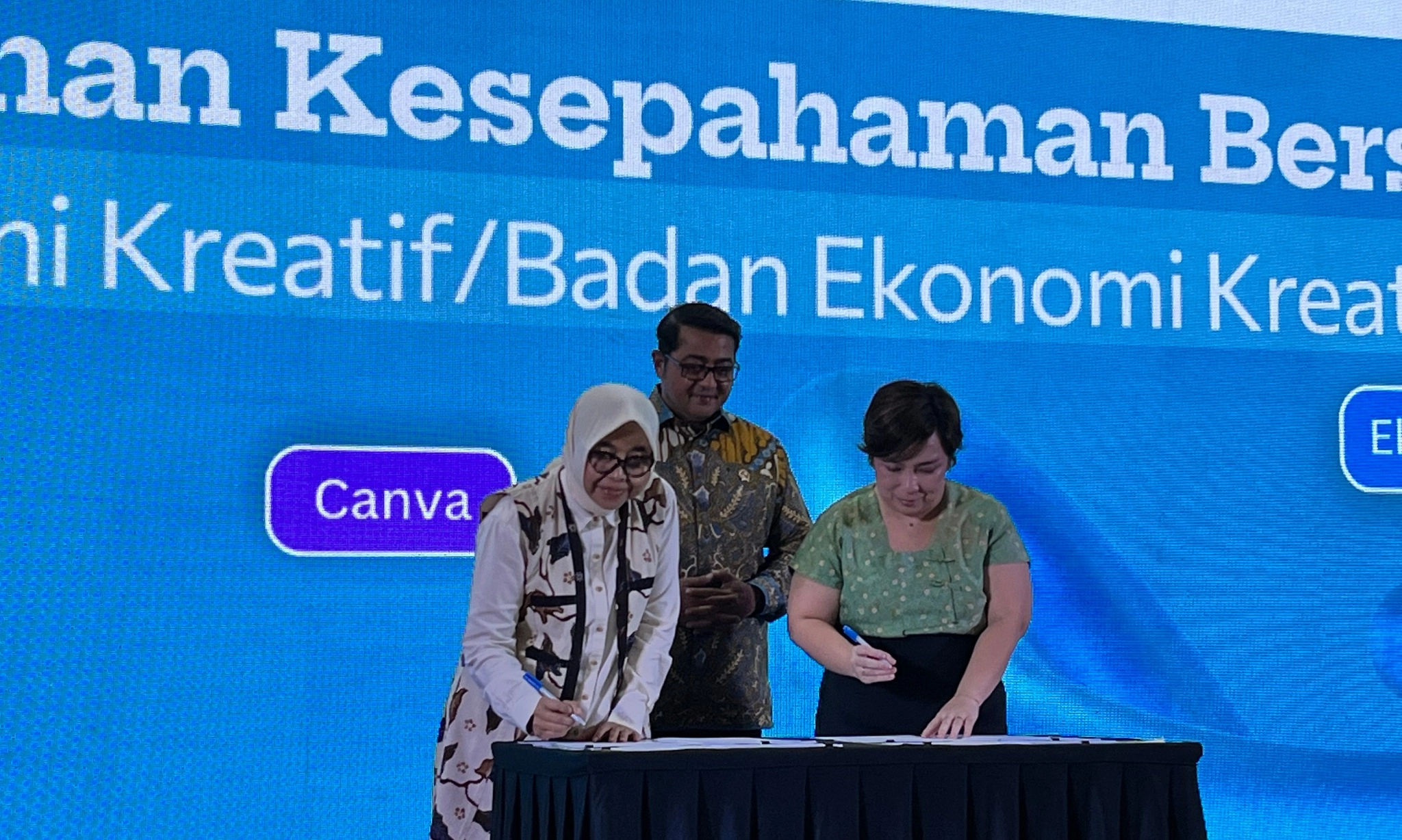 <p>Kemenkraf Gandeng Canva Dorong Ekosistem Ekonomi Kreatif</p>