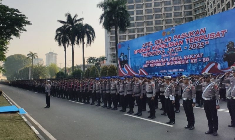 <p>Pesta Rakyat Di Monas, Polri Imbau Masyarakat Jaga Ketertiban</p>