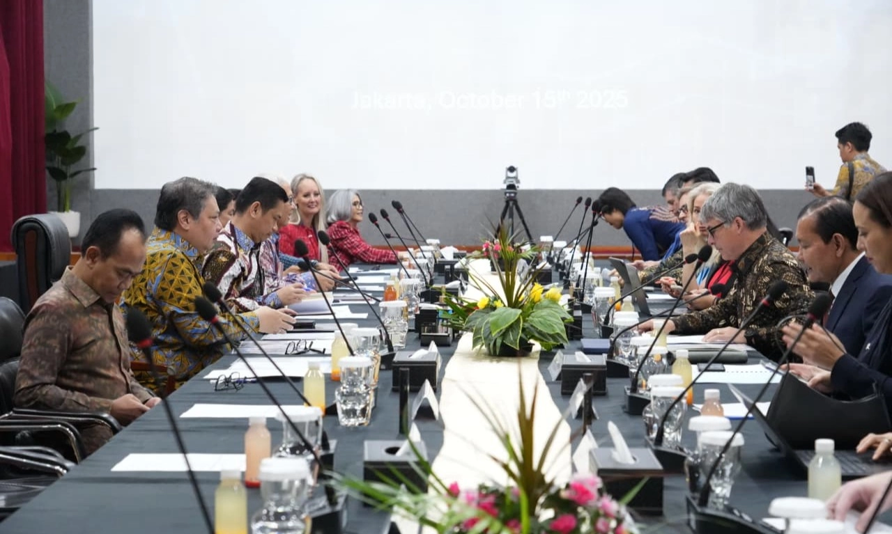 <p id="isPasted">Bertemu Delegasi US-ABC, Pemerintah Janji Realisasi Iklim Usaha Kondusif Di RI</p>