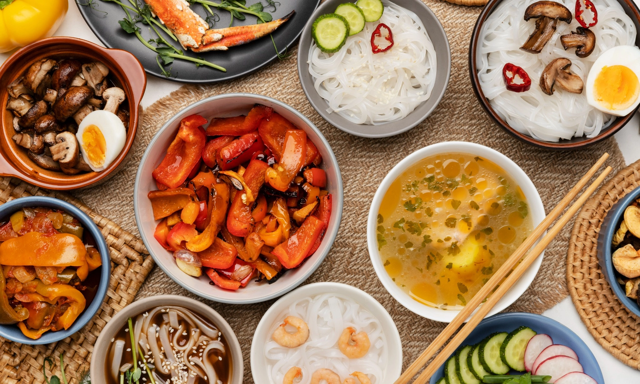 <p>Pola Makan Tradisional Asia Untuk Kesehatan Pencernaan</p>