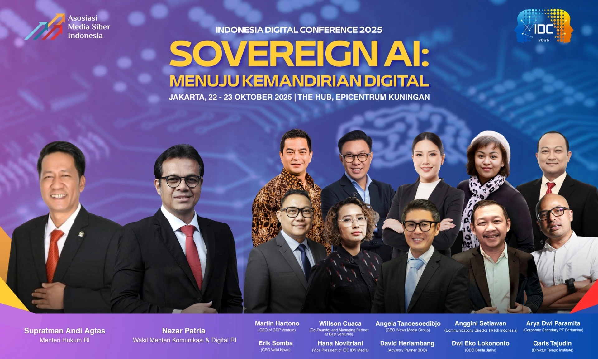 <p>AMSI IDC 2025 Angkat Tema &quot;Sovereign AI: Menuju Kemandirian Digital&quot;</p>