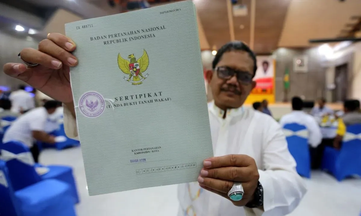 <p>Menteri ATR Ingatkan Pentingnya Urus Sertifikat Tanah Wakaf</p>