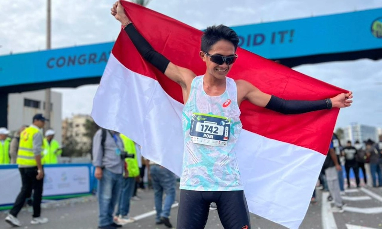 <p id="isPasted">Robi Syianturi Cetak Rekor Nasional Half Marathon Di Casablanca Marathon</p>