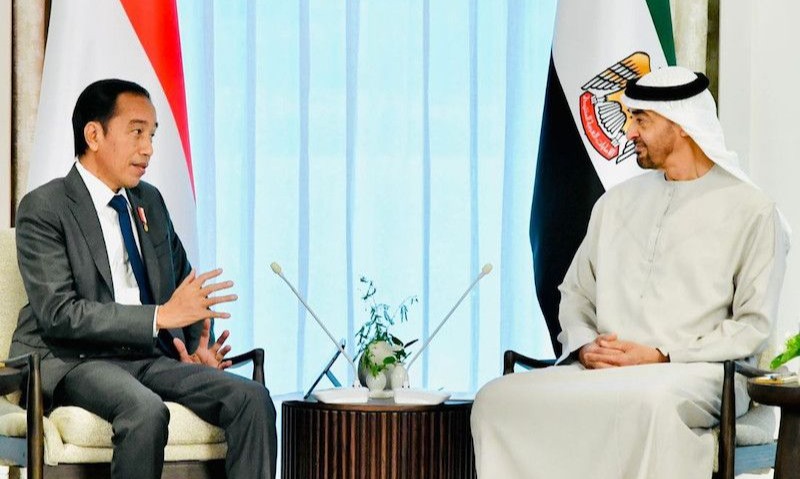 Bertemu Presiden UAE, Jokowi Bahas Kerja Sama Investasi IKN