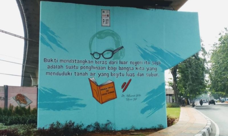 Mural Kemandirian Pangan Bung Hatta Warnai Jakarta Timur