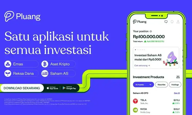 Investor Indonesia Kini Bisa Beli Saham AS di Fitur Pocket Pluang