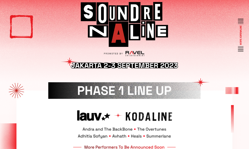 Lauv Hingga Kodaline Bakal Hadir Di Soundrenaline 2023