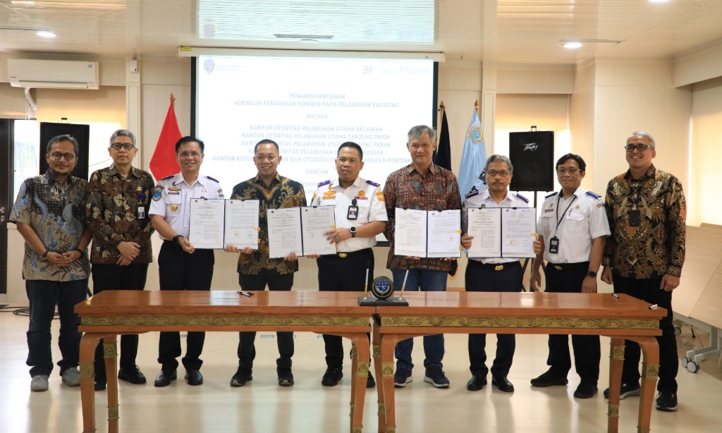 Pelindo-Ditjen Hubla Tandatangani 8 Adendum Perjanjian Konsesi