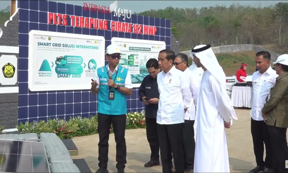 Resmikan PLTS Terapung Cirata, Jokowi: Nomor Satu Di ASEAN