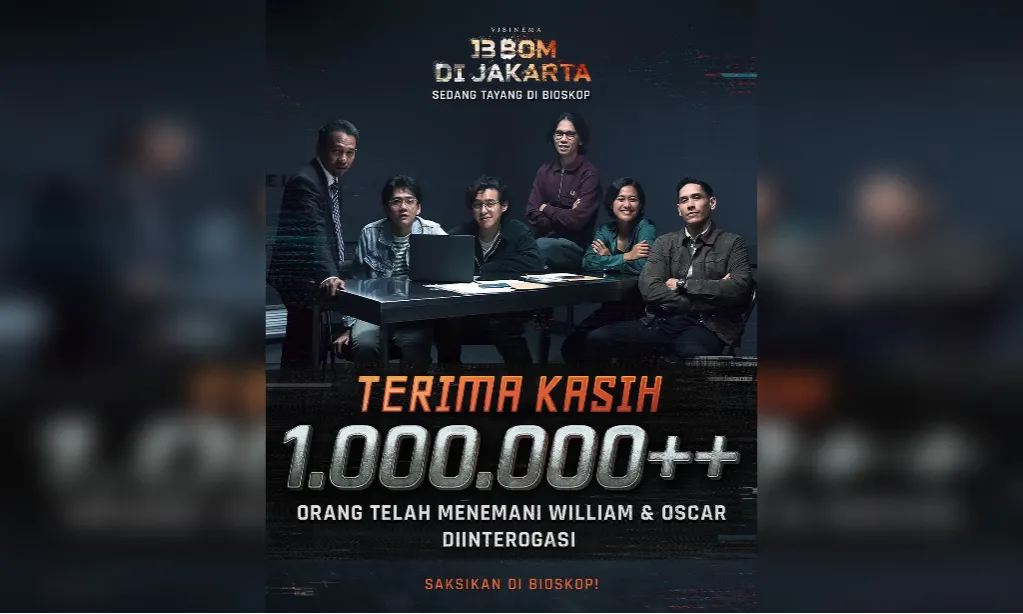 "13 Bom di Jakarta" Sukses Cetak 1 Juta Penonton
