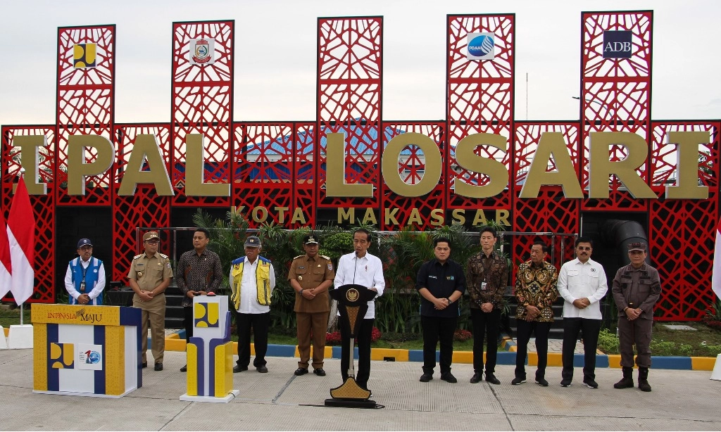 Presiden Jokowi Resmikan IPAL Losari di Makassar Senilai Rp1,2 Triliun