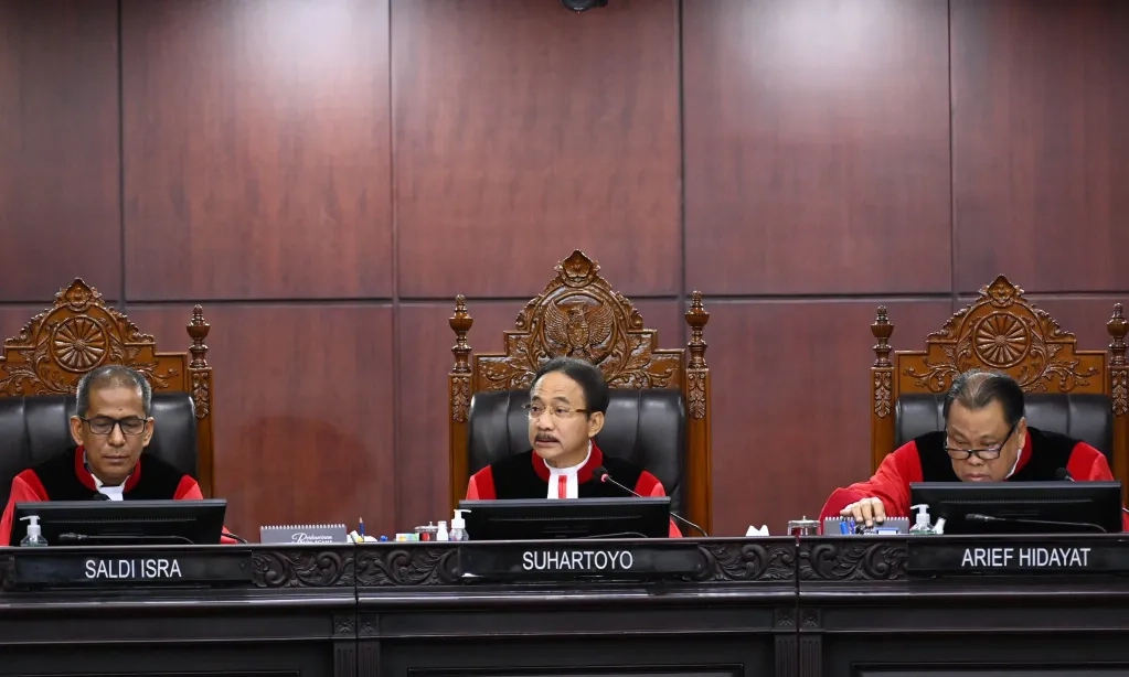 <p>MK: Intervensi Presiden Terhadap Syarat Capres-Cawapres Tak Terbukti</p>