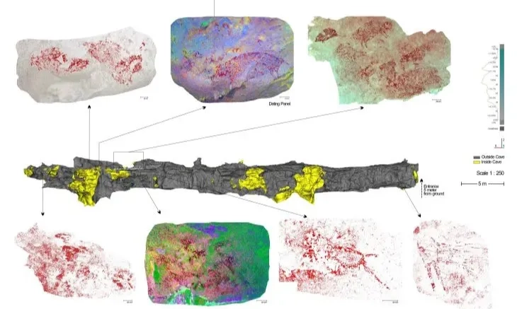 <p>BRIN Temukan Lukisan Gua Berusia 51.200 Tahun, Tertua Di Indonesia</p>